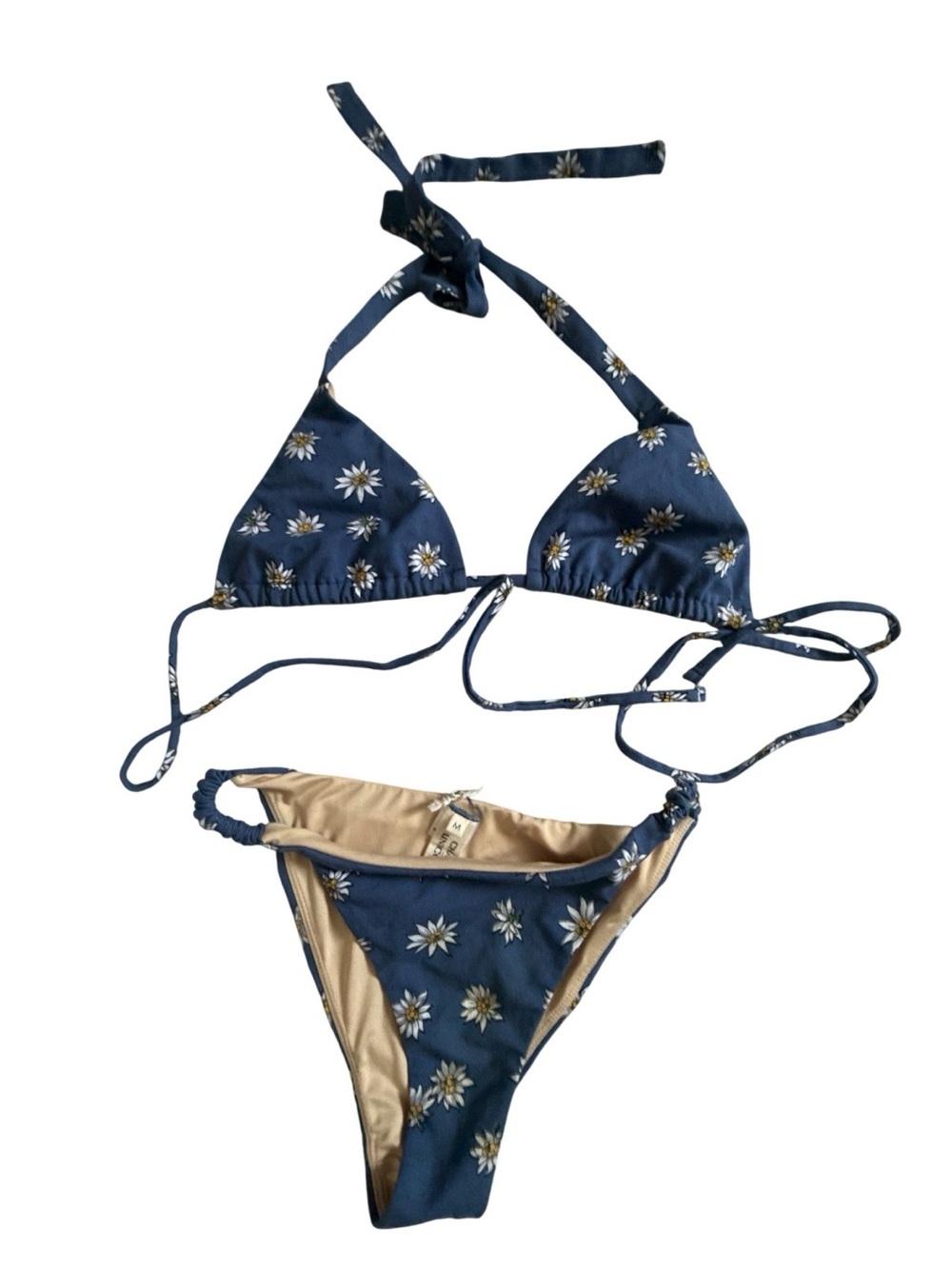 Chasing Unicorns Blue Daisy Bikini M